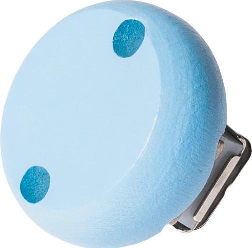 Produktbild Knorr Prandell Holzclip, Durchmesser: 30 mm, pastellblau Buchen- / Ahornholz, frei von Phtalaten und speichel- u... (1 x)