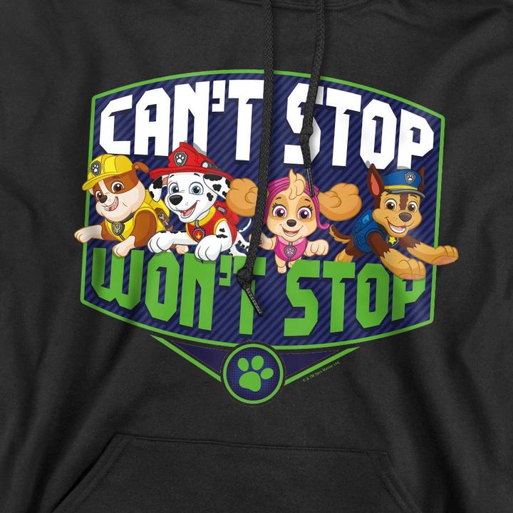 Immagine prodotto Paw Patrol Can't Stop Won't Stop Felpa con Cappuccio Uomo (L)