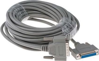 Produktbild Rs Pro Serielles Kabel / 25-polig, D-Sub Stecker / 25-polig, D-Sub Buchse, 10m, Grau, CE, REACH (10 m)