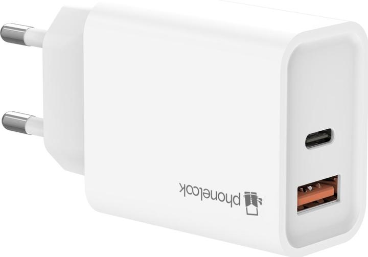 Produktbild PhoneLook Schnellladegerät 25W USB-A und USB-C Dual-Netzadapter (25 W)