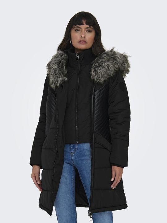 Immagine prodotto Only Cappotto con cappuccio in pelliccia (XS)