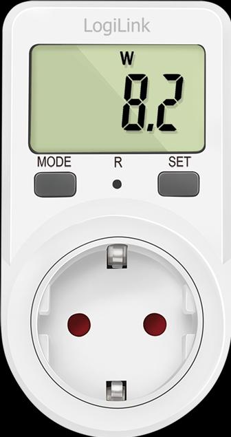 Actual product image LogiLink Energy cost meter, white
