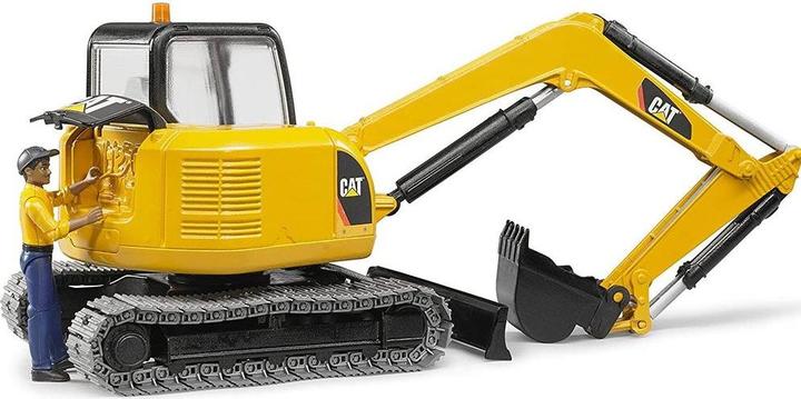 Produktbild Bruder Cat Minibagger mit Bauarbeiter