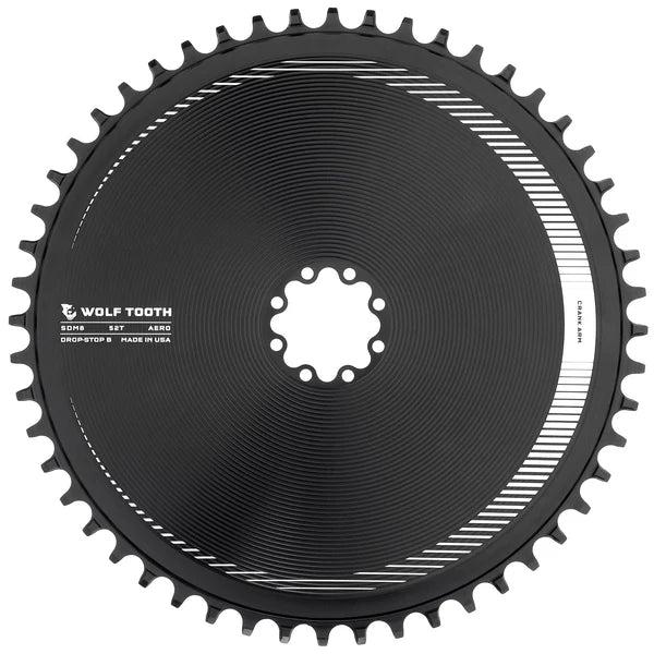 Wolf Tooth SRAM 8-bolt Direct Mount Aero-Kettenblatt, Standard 45mm/Offset 6mm, 48 Z., Drop-Stop B (52)
