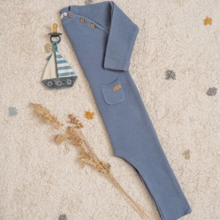 Actual product image Little Dutch Romper suit knitted blue (74)