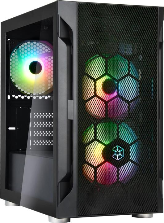 Actual product image Silverstone Fara H1M Pro Micro-ATX Case - Tempered Glass, ARGB (mATX, Mini-ITX, Mini-DTX)