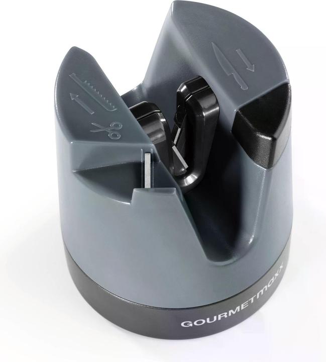 Actual product image Gourmetmaxx Knife sharpener 6.4 cm, anthracite/black, detail colour