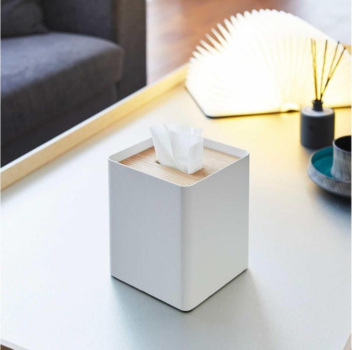 Actual product image Yamazaki Handkerchief box, square RIN