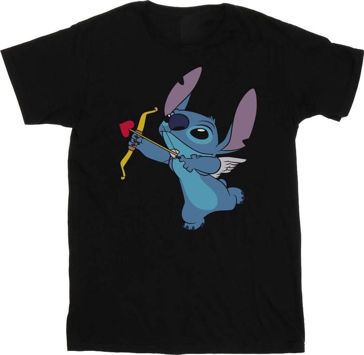 Disney Lilo And Stitch Stitch Cupid Valentines TShirt (L)