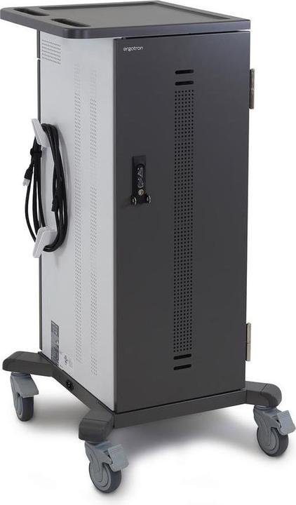 Produktbild Ergotron YES35 - Wagen (nur Laden) für 35 Mobilgeräte - verriegelbar - Grau, weiss - Bilds