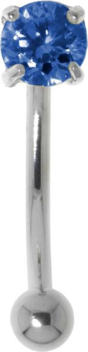Bijouteria Augenbrauenpiercing (Zirkonia, Chirurgenstahl 316L, Silber 925)