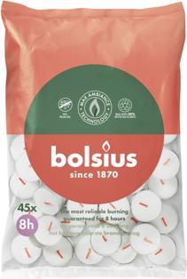 Bolsius Luci da tè 8h 45h (45 pz.)