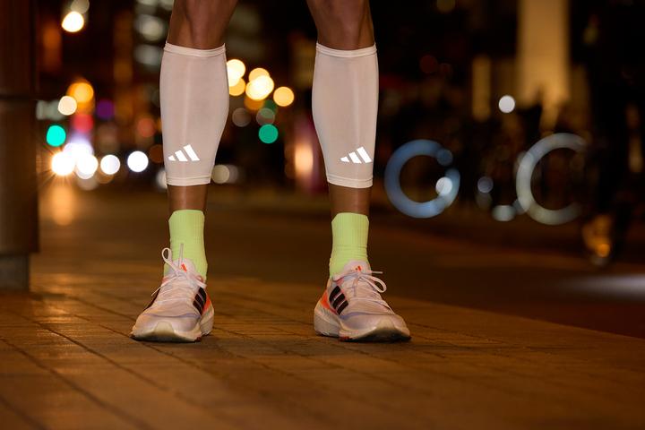 Produktbild adidas Compression Calf Sleeves Weiss, S-M
