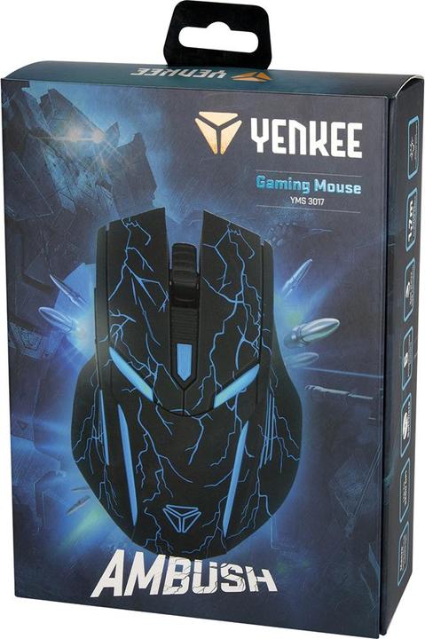 Actual product image Yenkee Wired mouse with 6 buttons YMS 3017 AMBUSH optical (Cable)