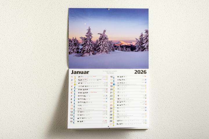 Produktbild Das Mondjahr 2026 - Wandkalender (32 x 28 cm, Harter Einband, Deutsch)