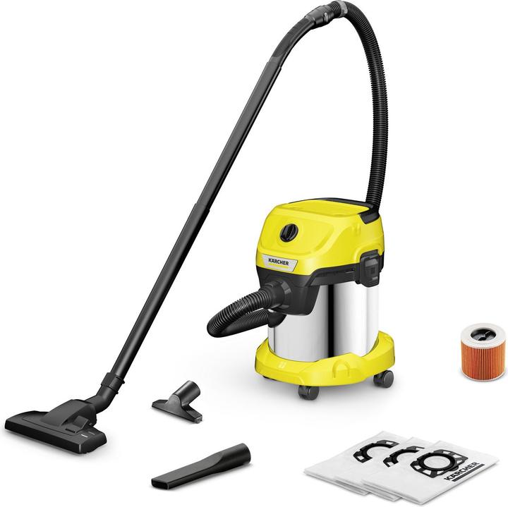 Image du produit Kärcher WD 3 S Drum vacuum Dry&wet Dust bag (Aspirateur eau et poussière)