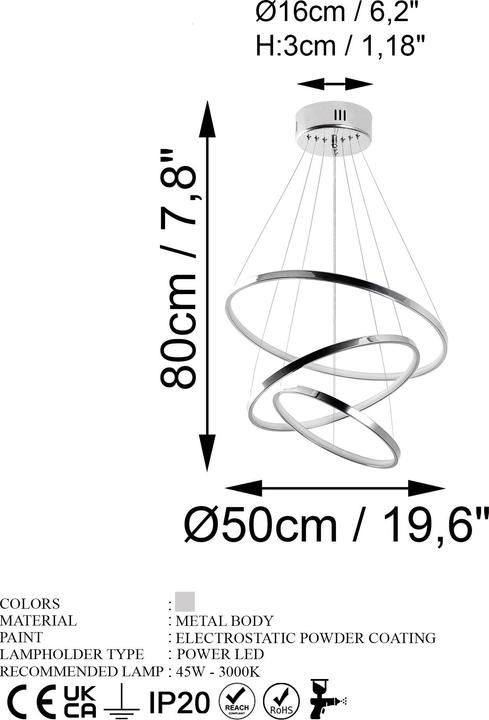 Actual product image Opviq Simit Chandelier