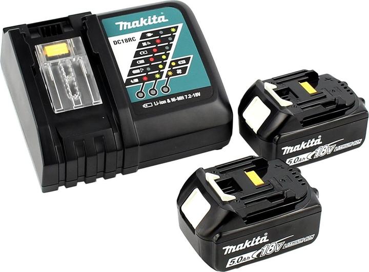 Produktbild Makita DTD 155 RTJ Akku Schlagschrauber 18 V 140 Nm 1/4" Brushless + 2x Akku 5,0 Ah + Ladegerät + (Akkubetrieb)