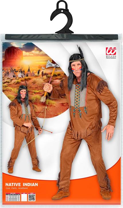 Actual product image Widmann INDIANER (top, trousers, headband), L (L)