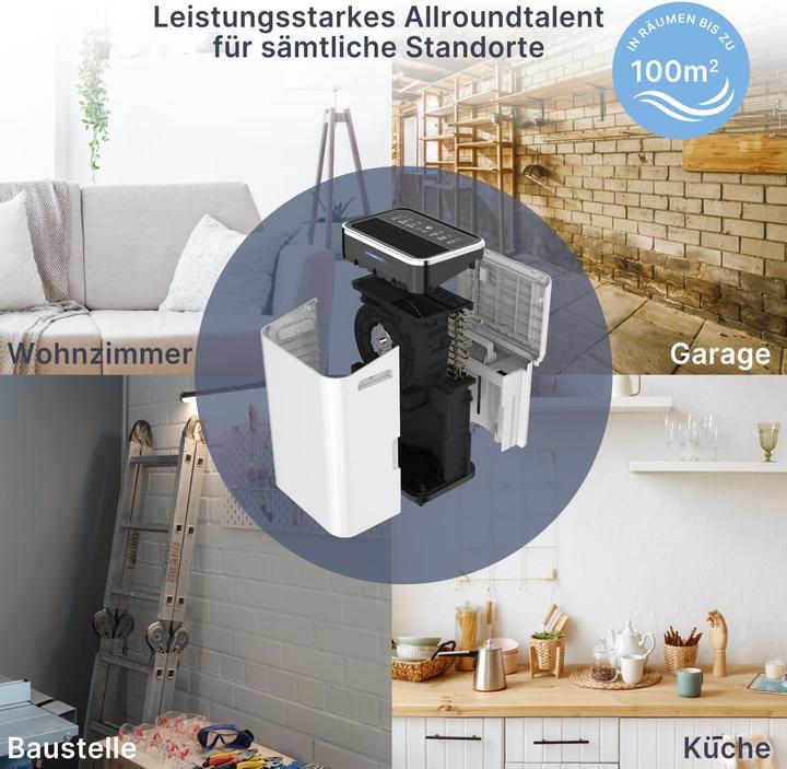 Produktbild Comedes Luftentfeuchter Comedes Demecto 30 Eco, Wifi, bis 50m², 25 Liter/Tag (50 m², 25 l/24h)