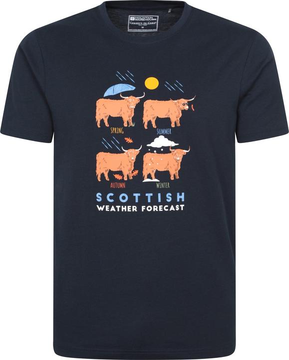 Immagine prodotto Mountain Warehouse Scottish Weather Forecast Maglietta Grafica Uomo (XS)