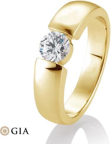 Breuning Ring Spann 0,40-0,60 ct. (51, 585/14 K Gold)