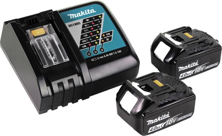 Actual product image Makita DUB 184 RM Battery blower 18 V Brushless + 2x battery 4.0 Ah + charger (Rechargeable battery operated, Leaf blower)
