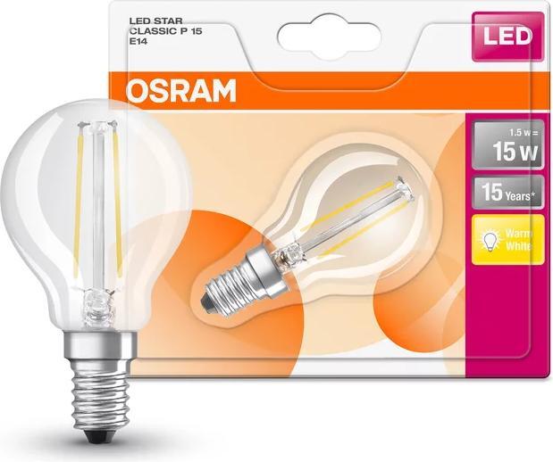 Produktbild Osram Led Retrofit Classic P (E14, 15 W, 136 lm, 1 x, F)