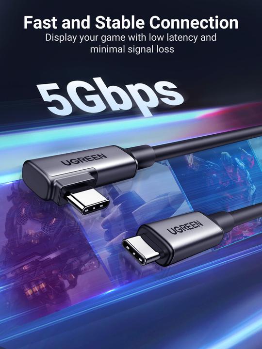 Produktbild Ugreen USB C – USB C (5 m, USB 3.2 Gen 1)