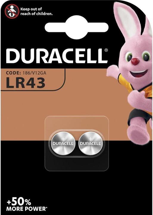 Produktbild Duracell Electronics (2 Stk., LR43, 170 mAh)
