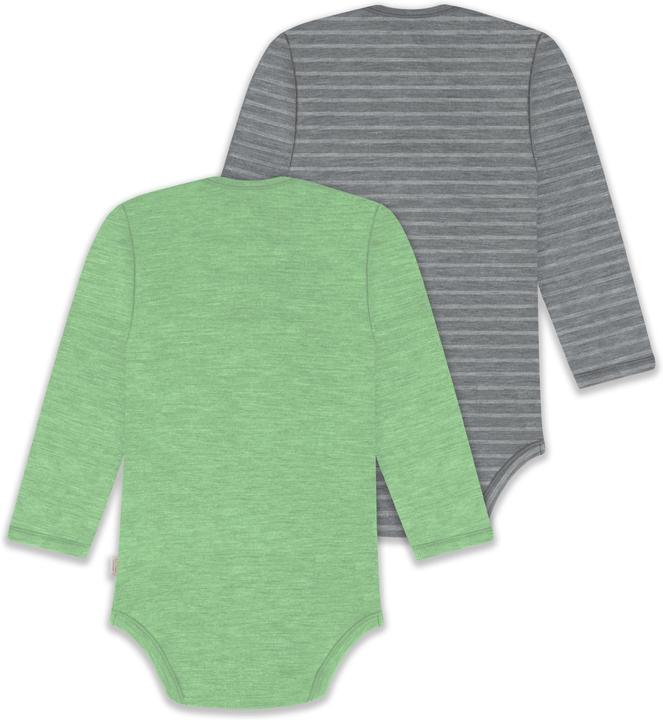 Produktbild Normani 2er Pack Baby Merino Body Langarm „Auckland" - 9381 (74)