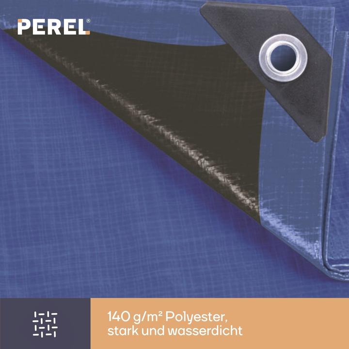 Immagine prodotto Perel Telone - Blu/Nero - Super Resistente (10 x 12 m)
