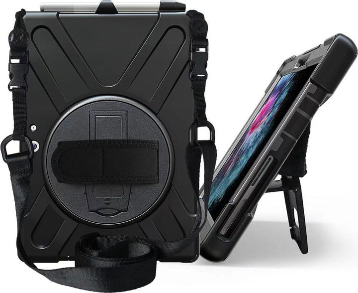 Accezz Full Protective back cover met strap Samsung Galaxy Tab Active 4 Pro - Zwart (Galaxy Tab Active 4 Pro)