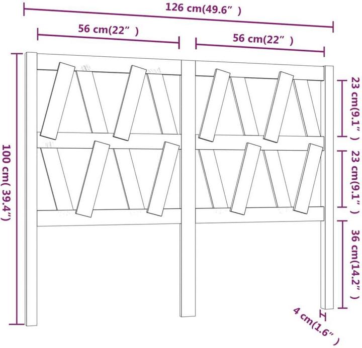 Image du produit VidaXL Lamech (126 x 4 x 100 cm)