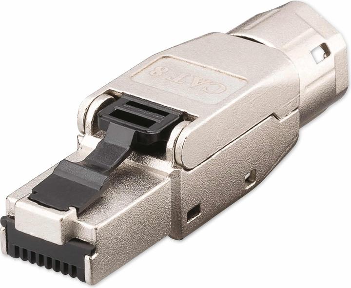 Goobay CAT 8.1 STP-geschirmter RJ45-Stecker für die Feldmontage (Netzwerkkabel Stecker)