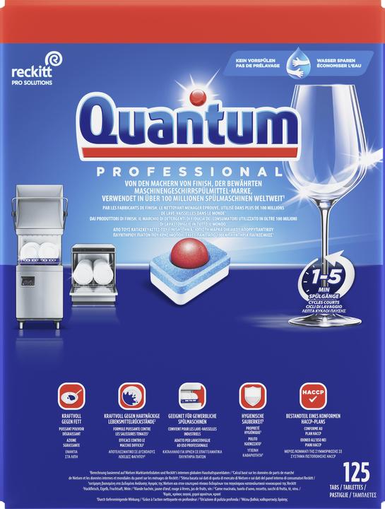 Immagine prodotto Finish Quantum Professional tabs per lavastoviglie 125 (Compresse, 125 Cicli di lavaggio)