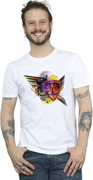 Immagine prodotto Guardians Of The Galaxy Abstract Shield Chest Maglietta Uomo (4XL)