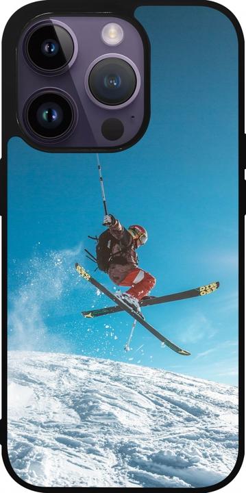 Image du produit PhoneLook Coque Silicone rigide noir Winter 22 Ski Jump (Apple iPhone 15 Pro)