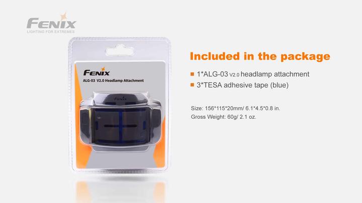 Actual product image Fenix Helmet retaining clip