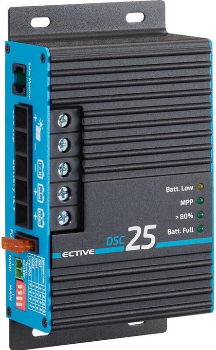 Produktbild Ective MPPT Solar Laderegler DSC25 Solarregler 350WP 25A für 2 12V Batterien PV