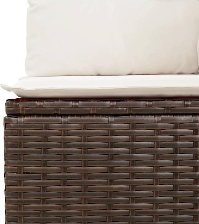 Produktbild VidaXL Gartenmöbel Sofa Garnitur Lounge Sitzgruppe 12-tlg. Braun Poly Rattan