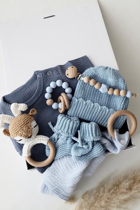 Produktbild Oykami Baby Geschenkbox Blau "Palermo" Hirsch