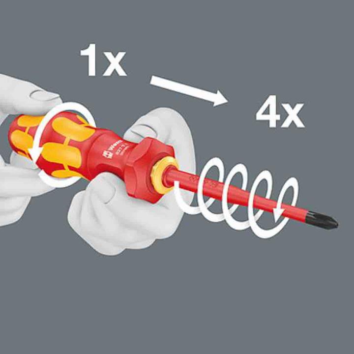 Produktbild Wera Kraftform Kompakt Turbo i Imperial 1, Bit-Set 16-teilig (Torx (TX), Schlitz, Phillipps-Kreuzschlitz (PH))