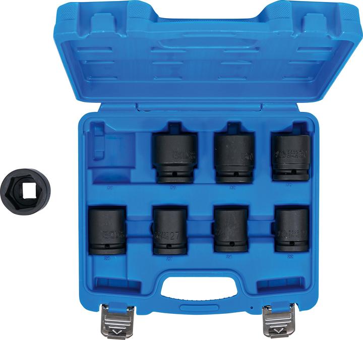 BGS Kraft-Steckschlüssel-Einsatz-Satz Antrieb Innenvierkant 20 mm (3/4") SW 22 - 38 mm 8-tlg.