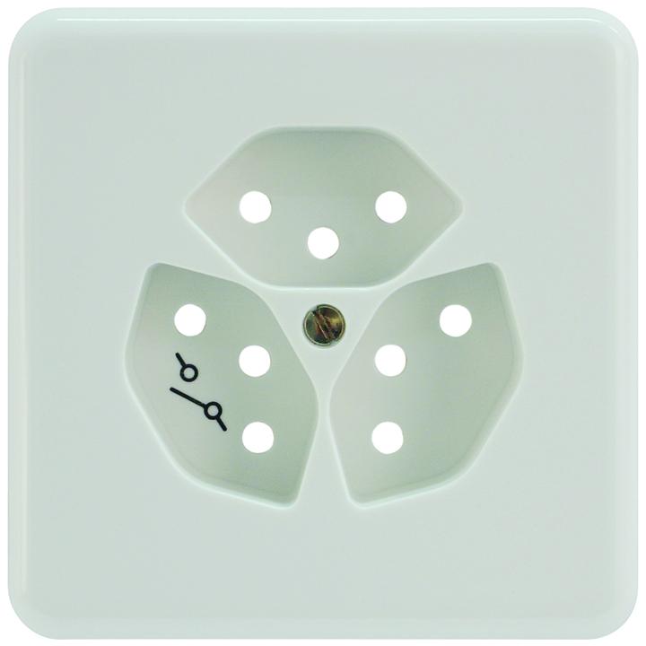 Actual product image Mica UP cover 3xT13 white separate to 13M6319