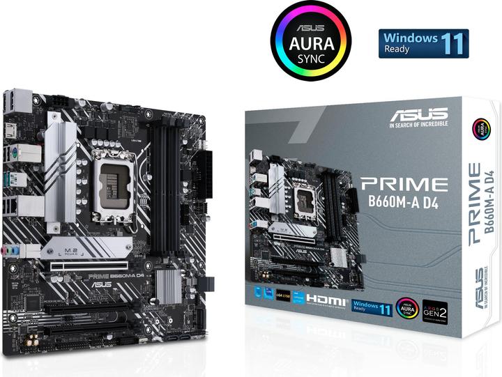 Produktbild ASUS PRIME B660M-A DDR4 (LGA 1700, Intel B660, mATX)