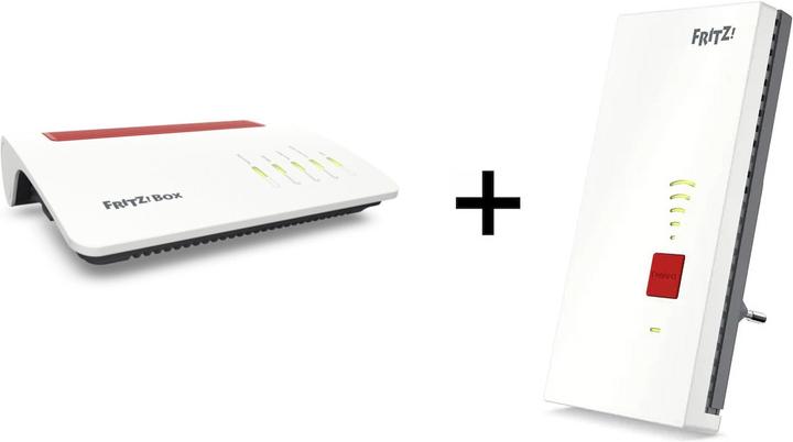 Produktbild AVM Bundle FRITZ!Box 7590 AX + FRITZ!Repeater 2400