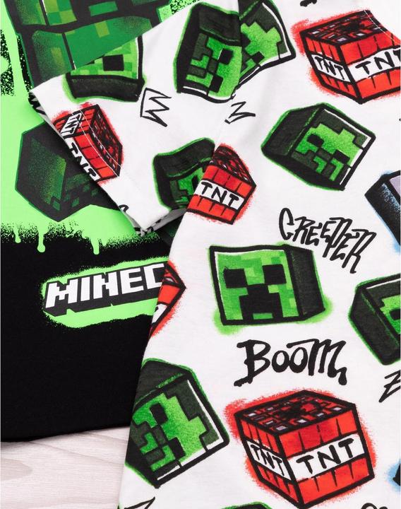 Immagine prodotto Minecraft Maglietta Creeper per bambini/ragazzi (confezione da 2) (146, 152)