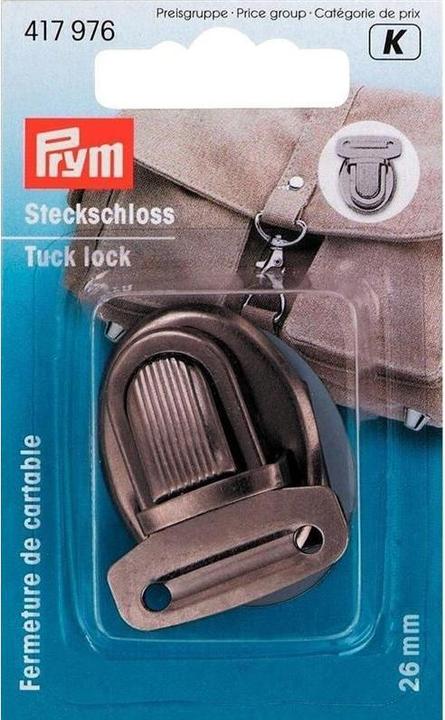 Produktbild Prym Steckschloss, altsilber 26 mm, Karte