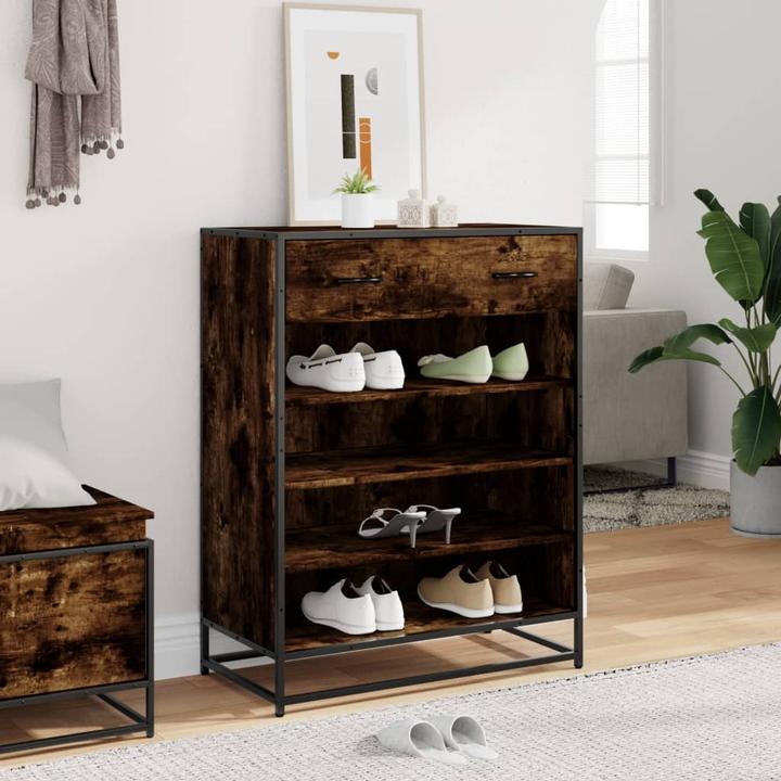 Produktbild VidaXL Schuhschrank Schuhregal Schuhablage Schuhaufbewahrung Räuchereiche